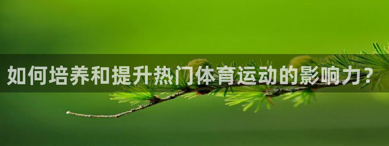 五星体育f1加拿大：如何培养和提升热门体育运动的影响力？