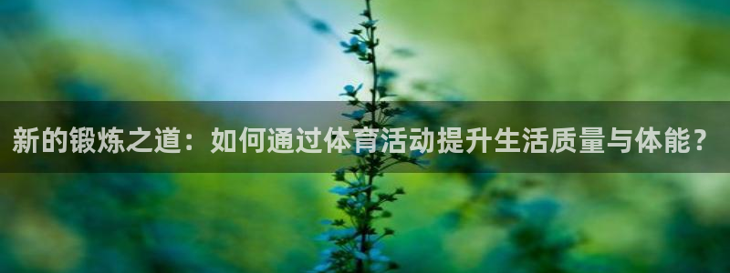 手机上看五星体育：新的锻炼之道：如何通过体育活动提升生活质量与体能？