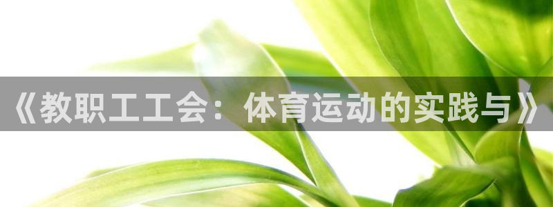五星体育app：《教职工工会：体育运动的实践与》
