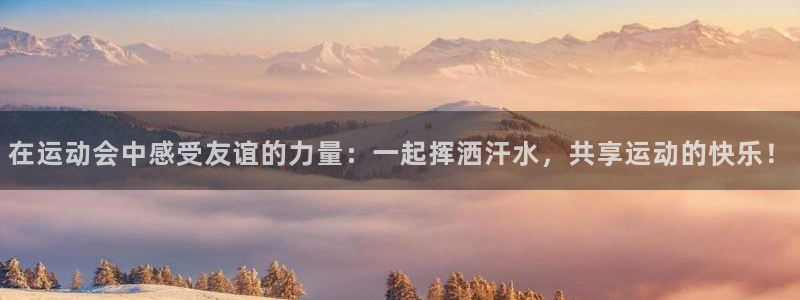 五星体育电视节目单：在运动会中感受友谊的力量：一起挥洒汗水，共享运动的快乐！